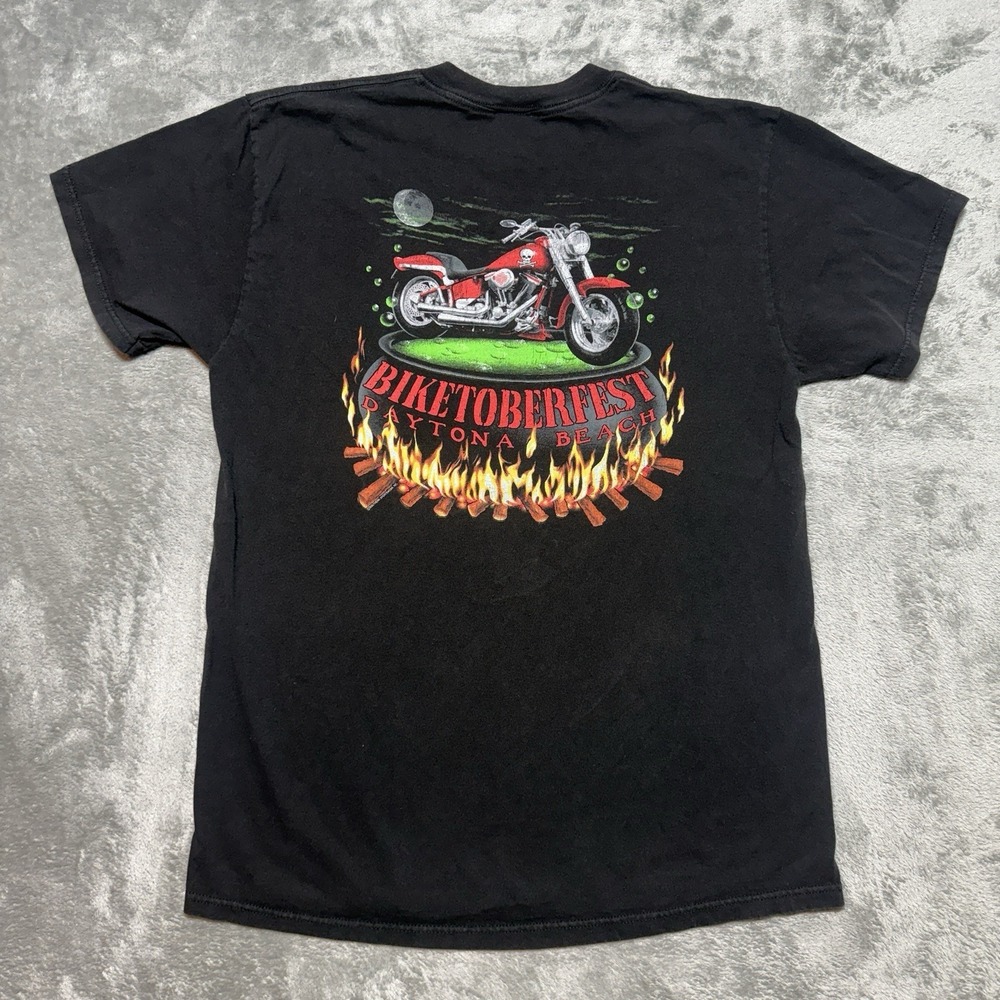 Vintage 1998 Biketoberfest Daytona Beach T Shirt Men L Black Southern Sportswear